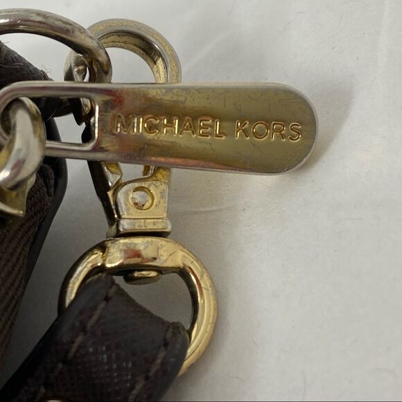 MICHAEL Kors Jetset Saffiano Leather Multifunction Zip Around Wallet Wristlet - Picture 8 of 8